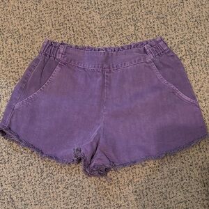 Urban Renewal Purple High Waist Women's Shorts